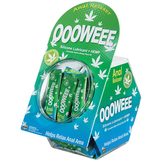 OOOWEEE Anal Relaxer Foil Display of 50