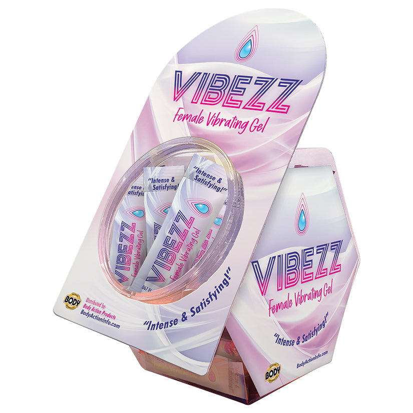 Vibezz Stimulating Gel Stick Pack Display Jar of 50