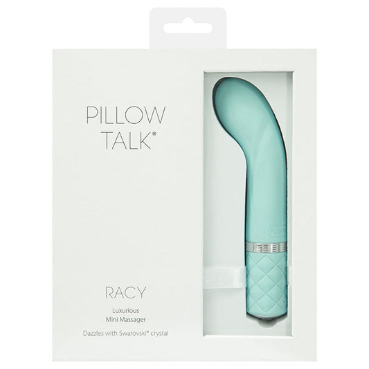 Pillow Talk Racy Mini Massager-Teal 5