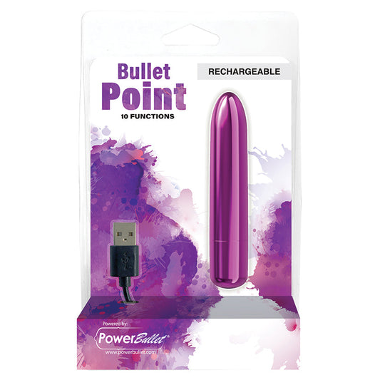 PowerBullet Bullet Point 10 Function Rechargeable-Purple 4