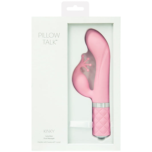 Pillow Talk Kinky Dual Massager-Pink 8.5