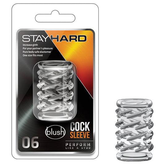 Stay Hard Cock Sleeve 06-Clear