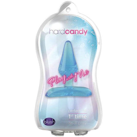 Play With Me Hard Candy Anal Plug-Blue