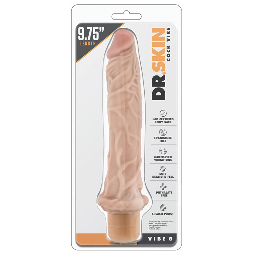 Dr. Skin Cock Vibe 8-Vanilla 9.75