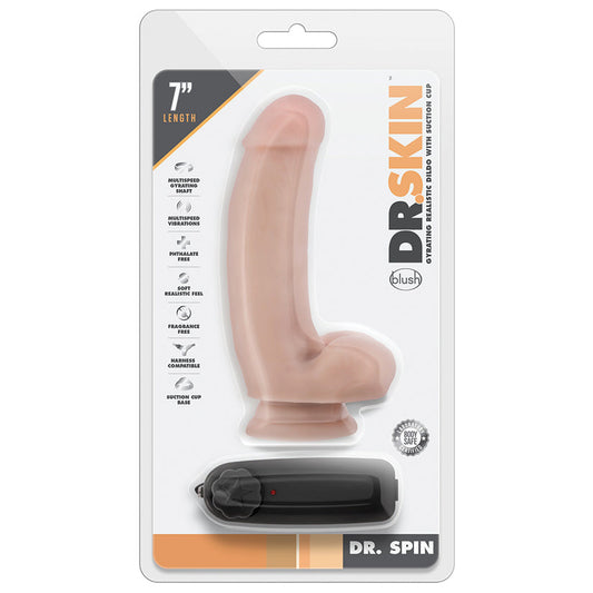 Dr. Skin Dr. Spin Gyrating Realistic Dildo-Vanilla 7