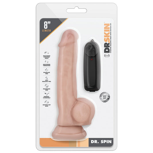 Dr. Skin Dr. Spin Gyrating Realistic Dildo-Vanilla 8