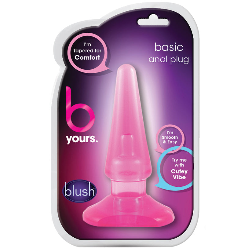 B Yours. Basic Anal Plug-Pink