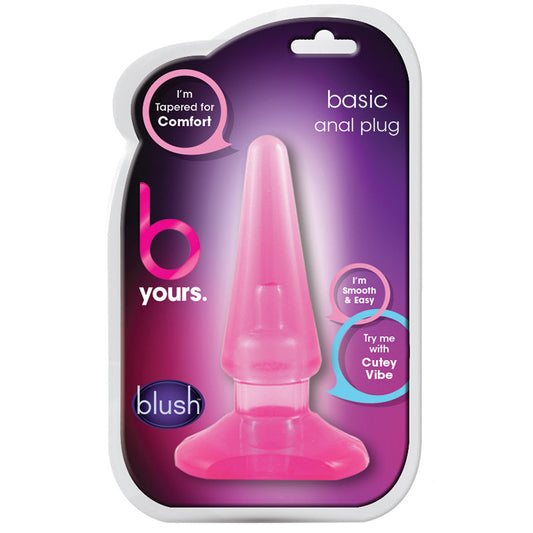 B Yours. Basic Anal Plug-Pink