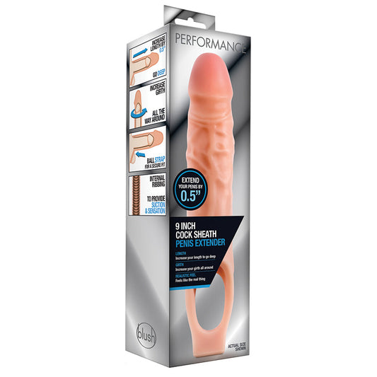 Performance Sheath Penis Extender-Vanilla 9