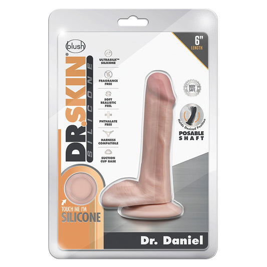 Dr. Skin Silicone Dong with Suction Cup-Dr. Daniel Vanilla 6