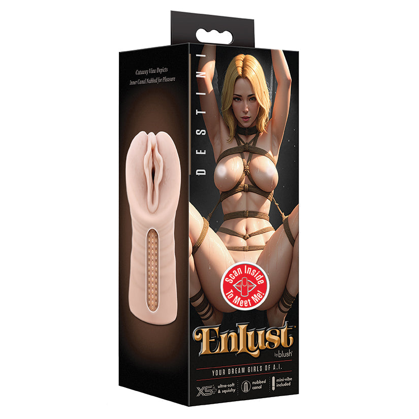 EnLust Vibrating Stroker Destini-Beige