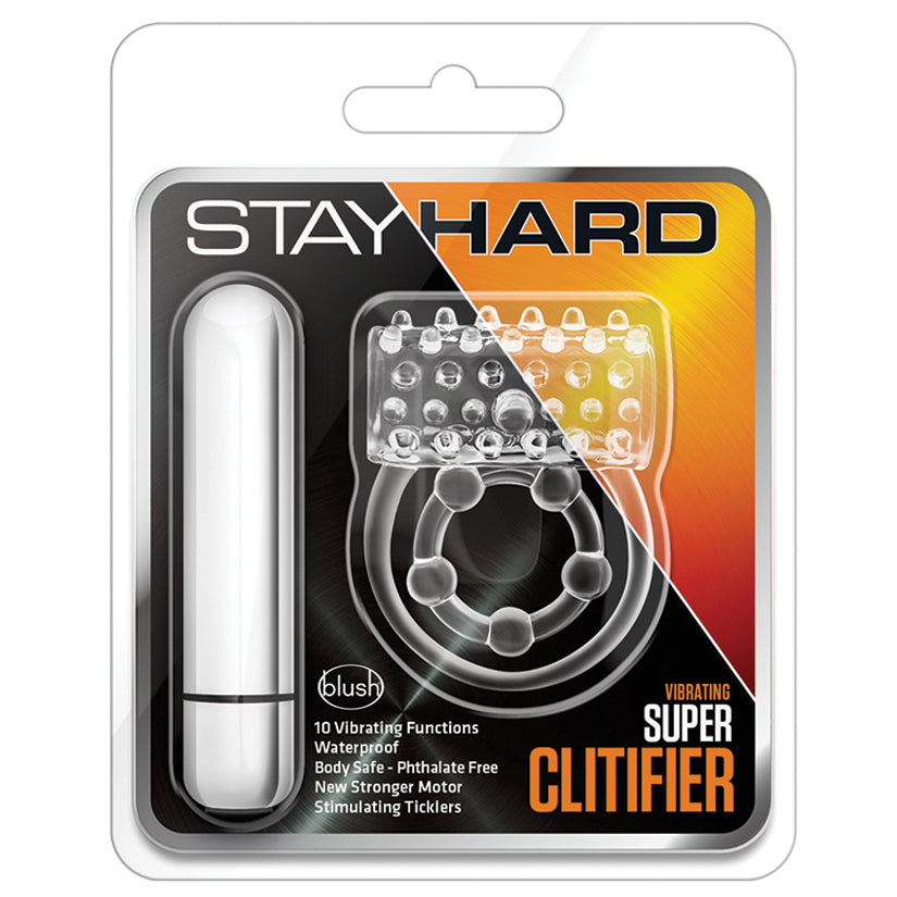 Stay Hard Vibrating Super Clitifier-Clear