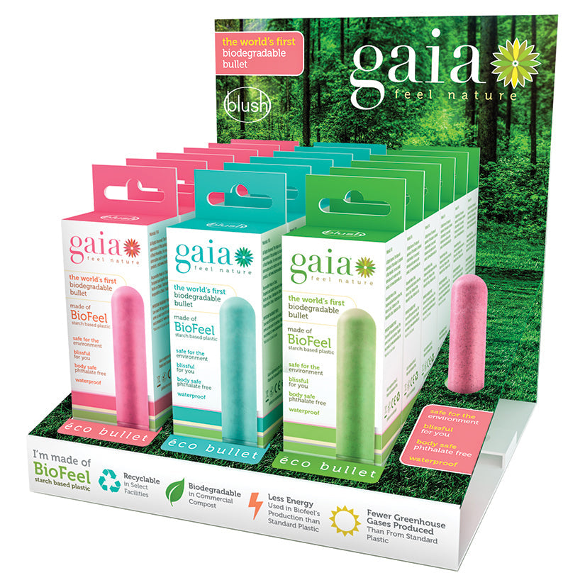 Gaia Eco Bullet Display of 18 Assorted