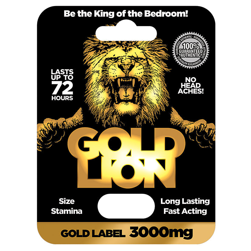 Gold Lion Single Pack Display of 24