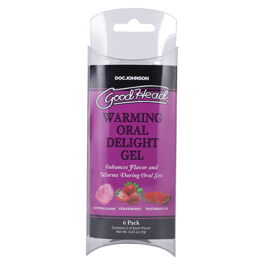 GoodHead Warming Oral Delight Gel Pack of 6 0.24oz