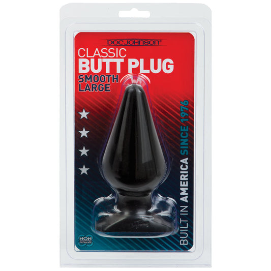 Classic Butt Plug Large-Black