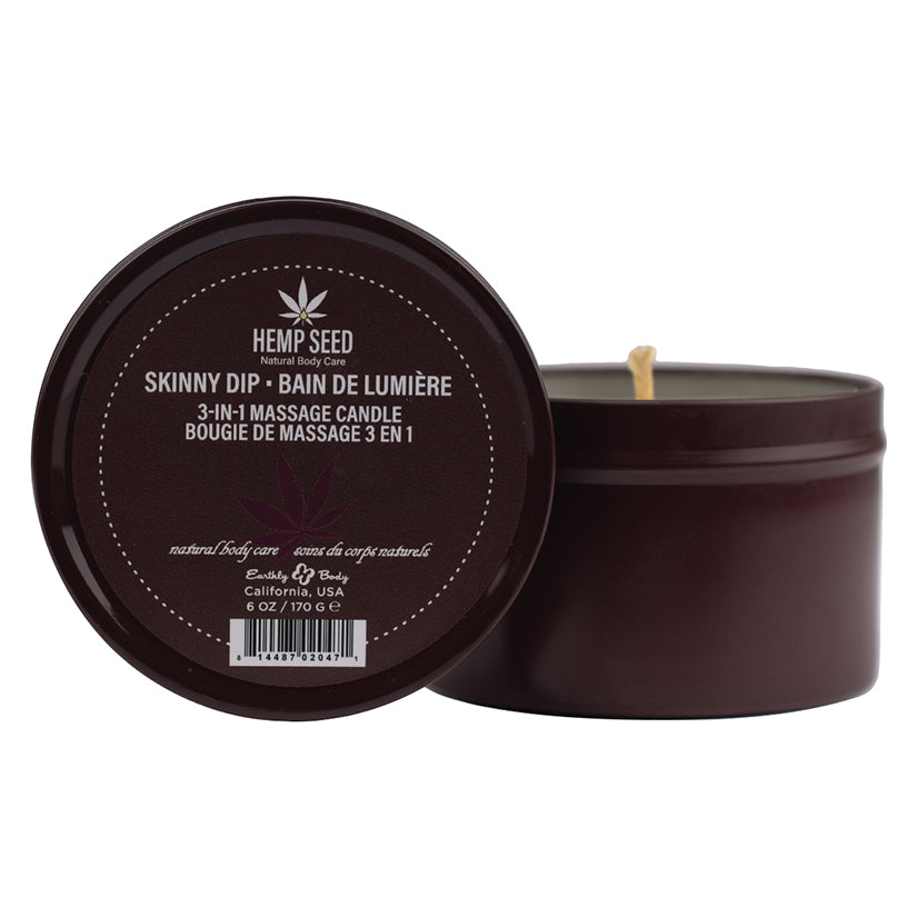 Earthly Body 3-in-1 Massage Candle-Skinny Dip 6oz