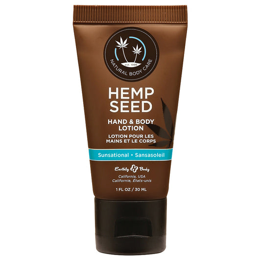 Earthly Body Hemp Seed Lotion-Sunsational 1oz