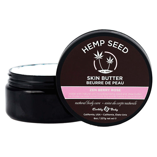 Earthly Body Hemp Seed Skin Butter-Zen Berry Rose 8oz