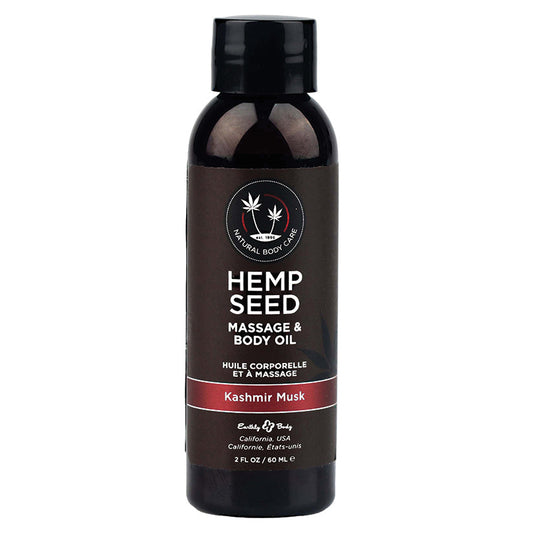 Earthly Body Hemp Seed Massage & Body Oil-Kashmir Musk- 2oz