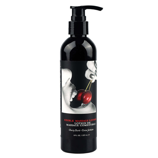 Earthly Body Edible Massage Lotion-Cherry 8oz