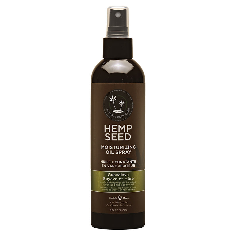 Earthly Body Hemp Seed Moisturizing Oil Spray-Guavalava 8oz