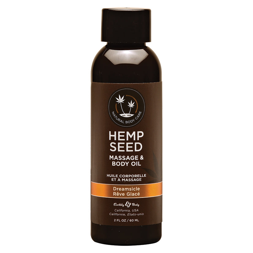 Earthly Body Hemp Seed Massage Oil-Dreamsicle 2oz