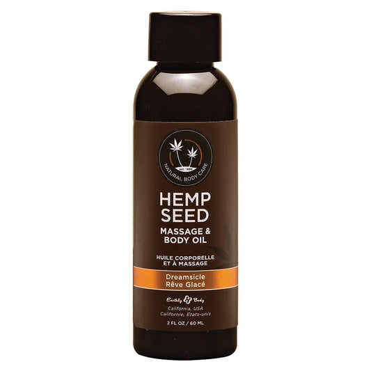 Earthly Body Hemp Seed Massage Oil-Dreamsicle 2oz