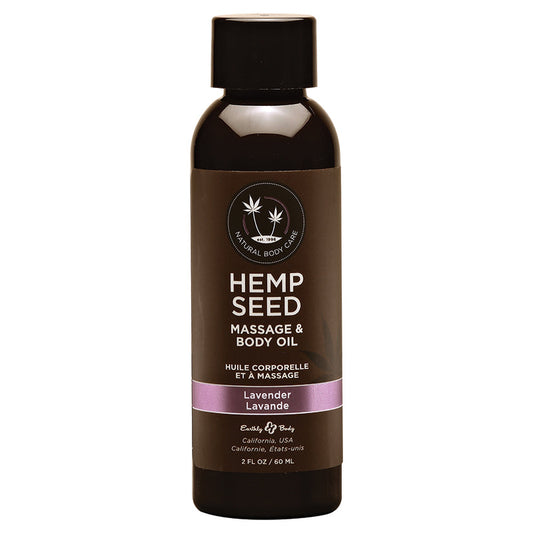 Earthly Body Hemp Seed Massage Oil-Lavender 2oz