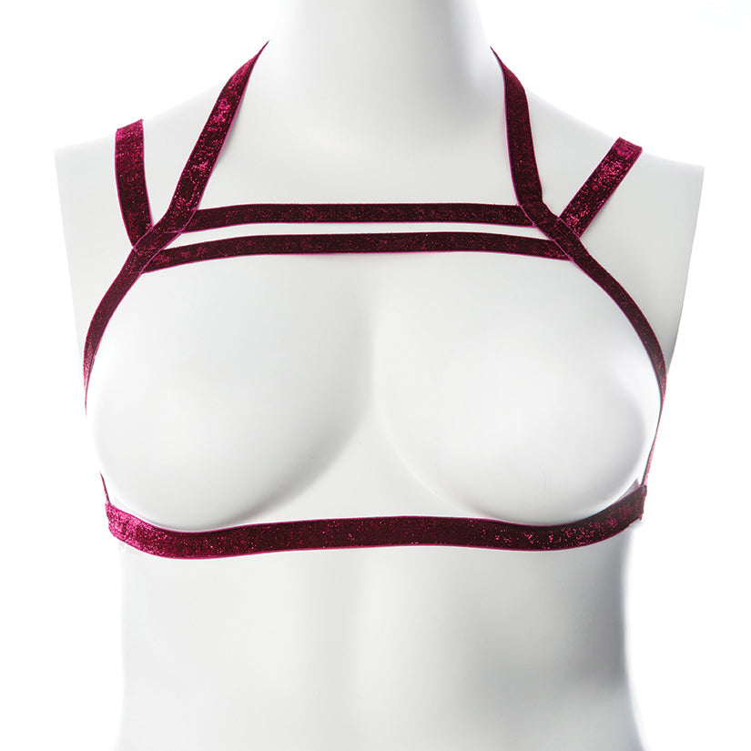 Gender Fluid Sugar Coated Harness-Raspberry Glitter L-XXL-Boxed