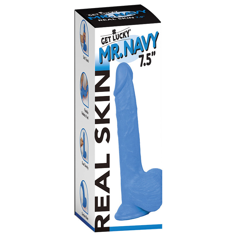 Get Lucky Mr. Dildo-Blue 7.5