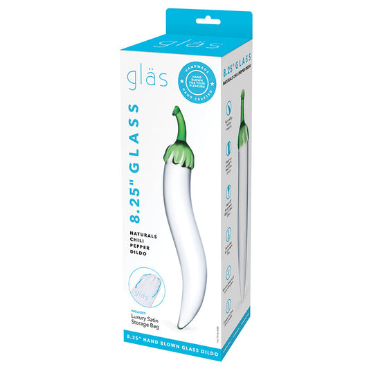 Glas Glass Naturals Chili Pepper Dildo-Clear 8