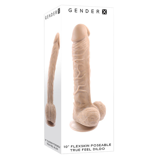 Gender X Poseable Flexskin True Feel Dildo-Light 10