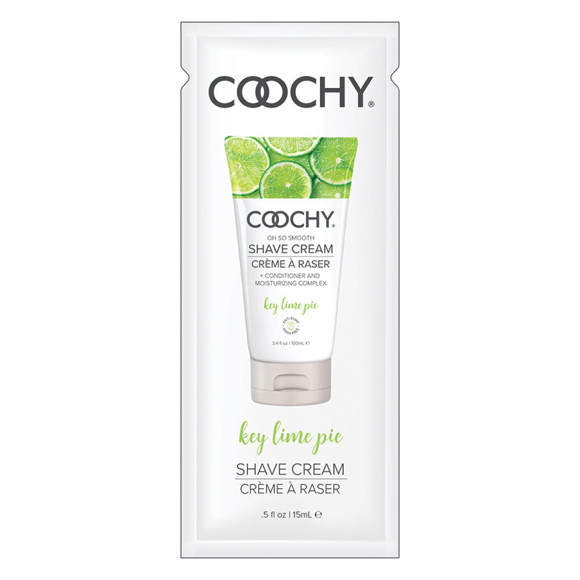 Coochy Shave Cream-Key Lime Pie 15ml Foil 24 Poly Bag