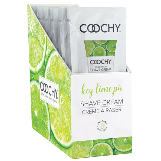 Coochy Shave Cream-Key Lime Pie 15ml Foil Display of 24