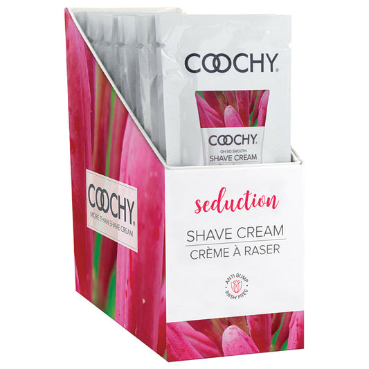 Coochy Shave Cream-Seduction 15ml Foil Display of 24