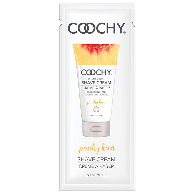 Coochy Shave Cream-Peachy Keen 15ml Foil