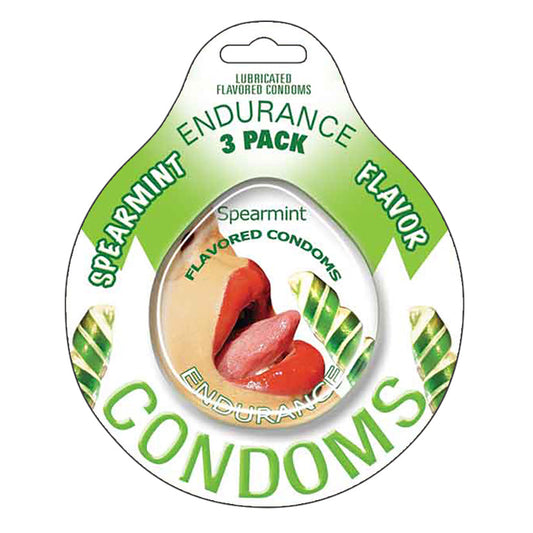 Endurance Condoms-Spearmint 3pk