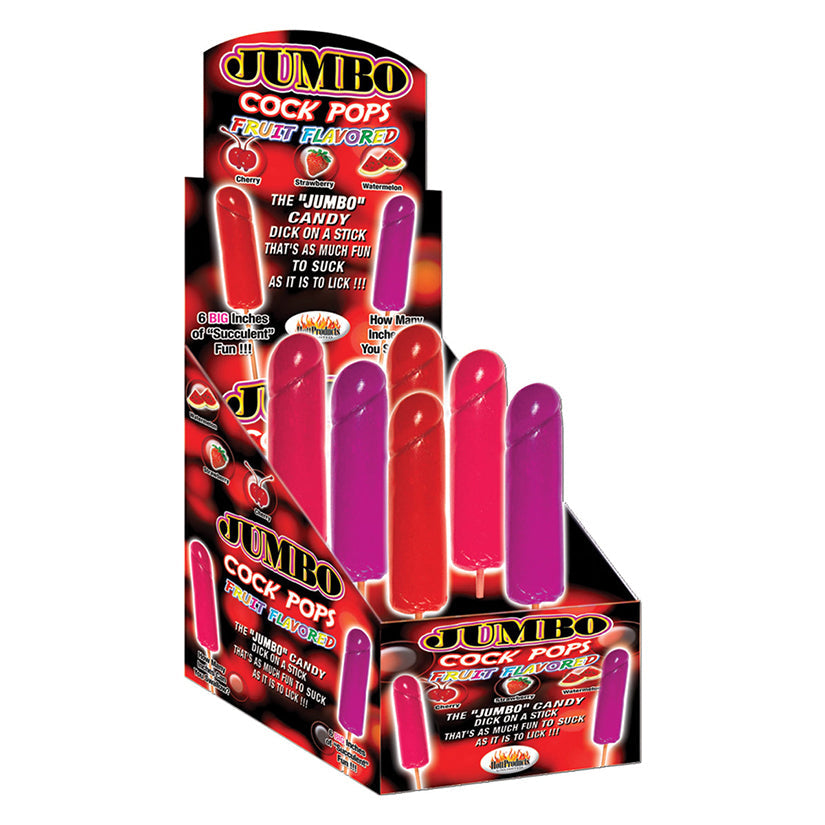 Jumbo Cock Pops Fruit Display of 6