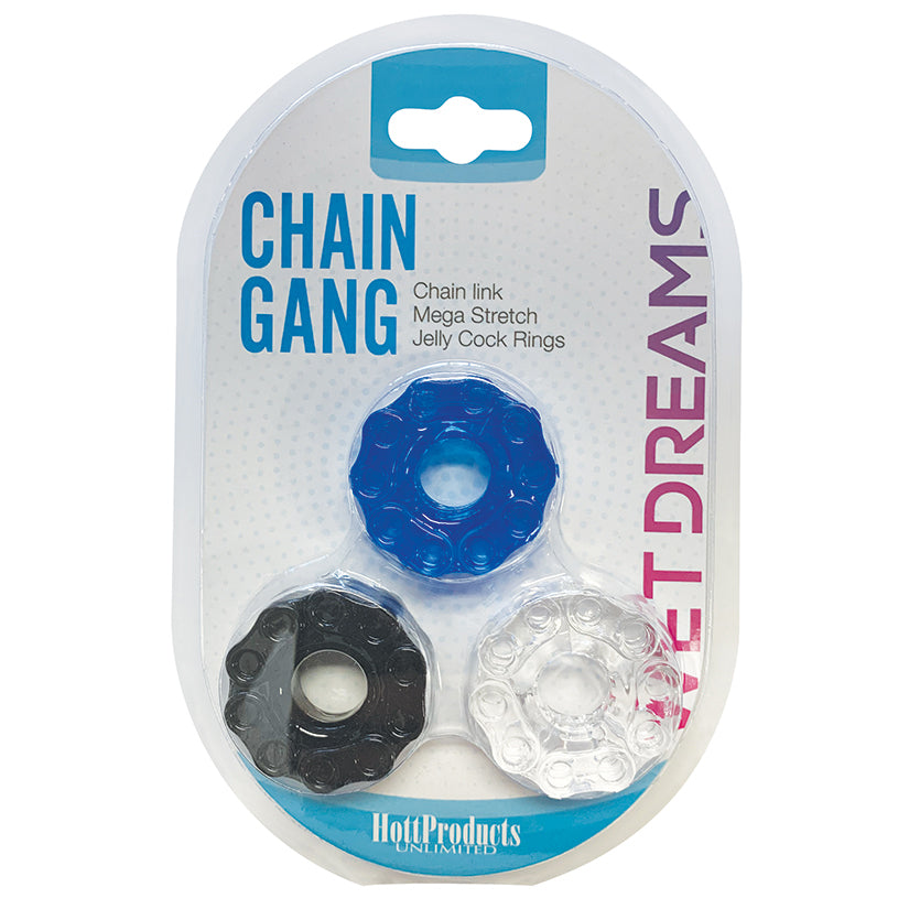 Chain Gang Cock Rings 3 Pack