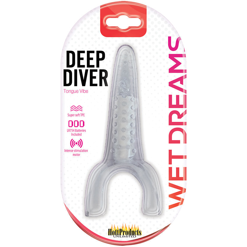 Tongue Star Deep Diver Vibrating Tongue-Clear