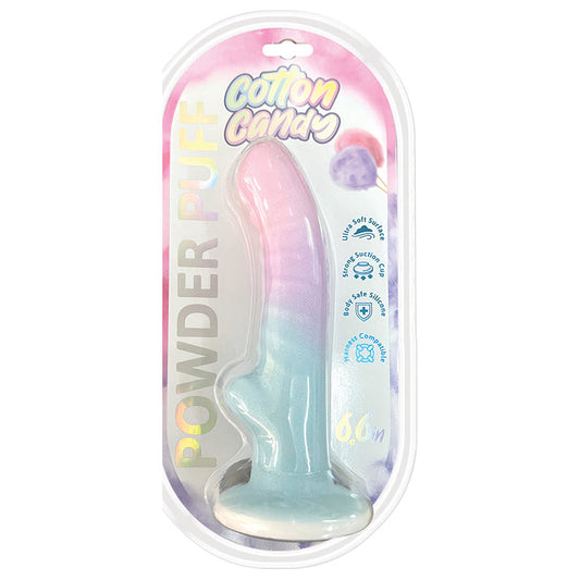 Cotton Candy Dildo-Powder Puff 6.5