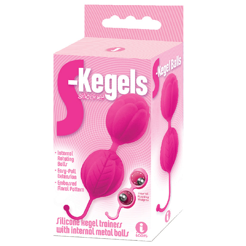 The 9's S Kegels Silicone Kegel Balls-Pink