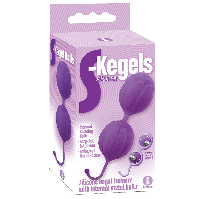 The 9's S Kegels Silicone Kegel Balls-Purple