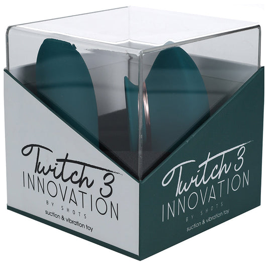 Shots Innovation Twitch 3 Rechargeable Vibrator & Suction-Green