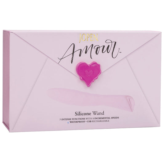 Amour Silicone Wand-Pink 8