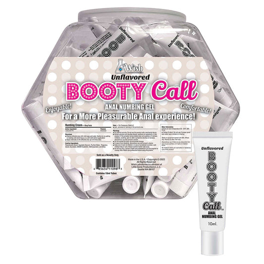 BootyCall Anal Numbing Gel-Unflavored 10ml Fishbowl of 65pcs