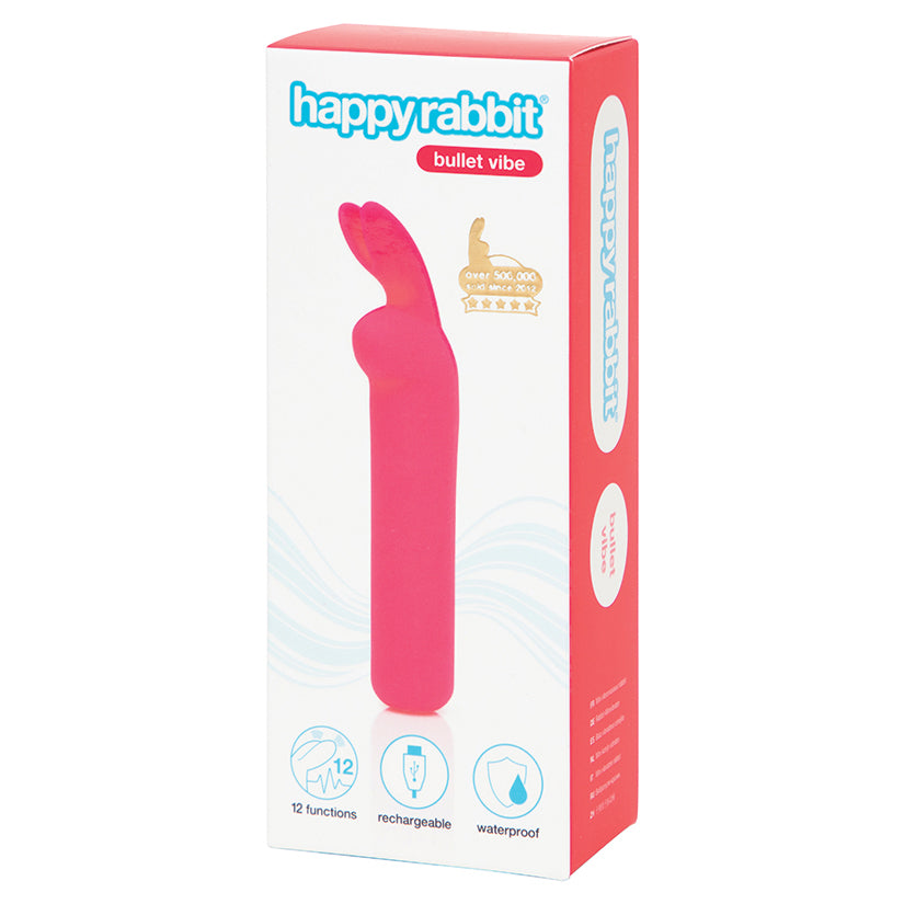 Happy Rabbit Rechargeable Bullet-Pink