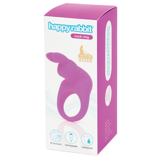 Happy Rabbit Rechargeable Cock Ring-Purple