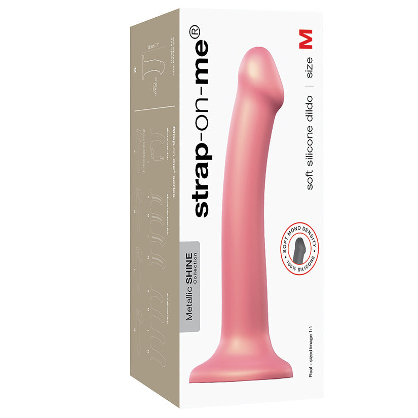 Strap On Me Mono Density Dildo Metallic-Vieux Rose